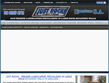 Tablet Screenshot of justrocks.com.au